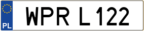 Trailer License Plate